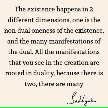 creation Quotes : existence, consciousness Quote