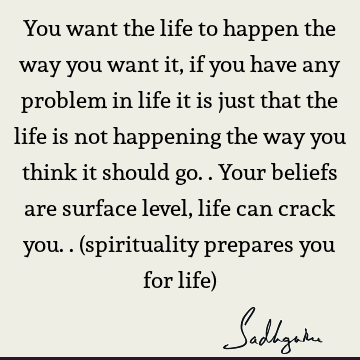 problems Quotes : Life, Belief, spirituality Quote