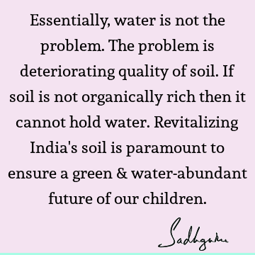 problems Quotes : india, water crisis Quote