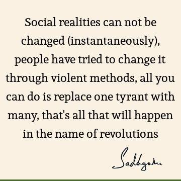 Change Quotes : society Quote