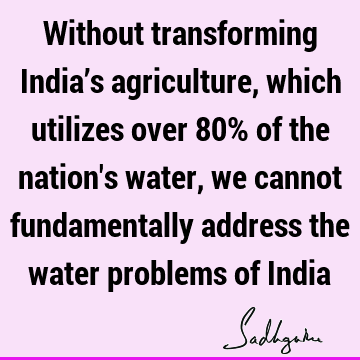 problems Quotes : india, water crisis Quote
