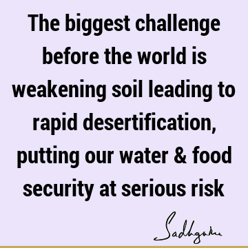 food Quotes : ecology Quote