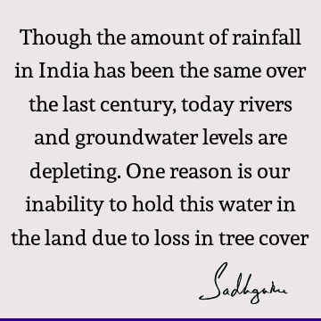 india Quotes : water crisis Quote