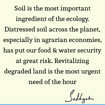 planet Quotes : food, ecology Quote