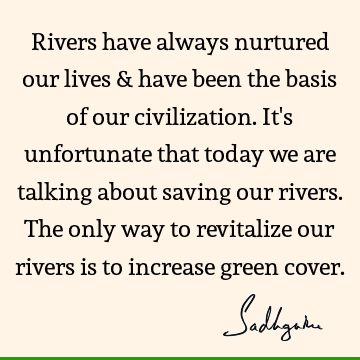 water crisis Quotes : river Quote