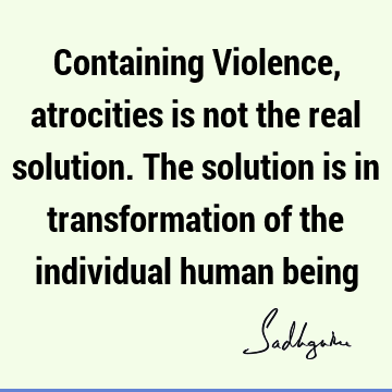 Transformation Quotes : solution Quote