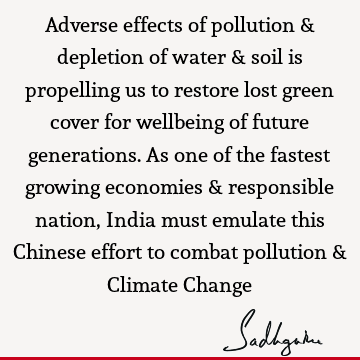 well being Quotes : ecology, water crisis Quote
