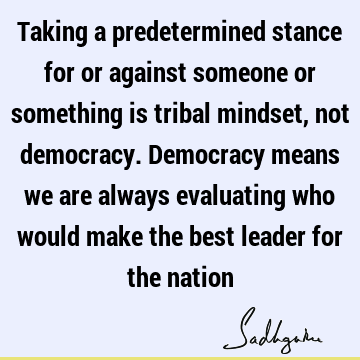 democracy Quotes : nation Quote