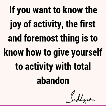 involvement Quotes : joy Quote