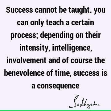 intelligence Quotes : Success, Time, involvement Quote