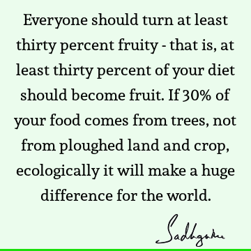 world Quotes : food, ecology Quote