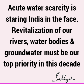 water crisis Quotes :  Quote