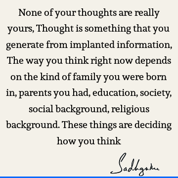thought Quotes : Education, society Quote