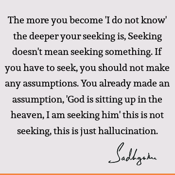 God Quotes : seeking Quote
