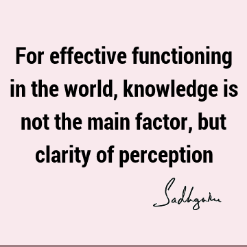 perception Quotes : world Quote