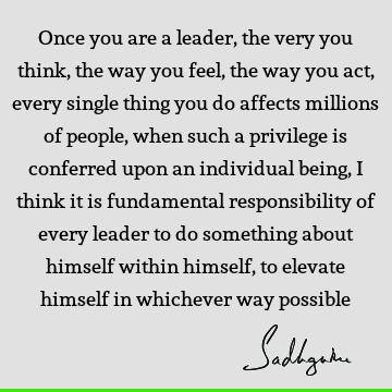 responsibility Quotes : Leadership Quote