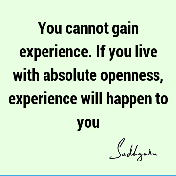 experience Quotes : Short Quote