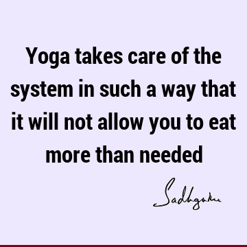 yoga Quotes : food Quote
