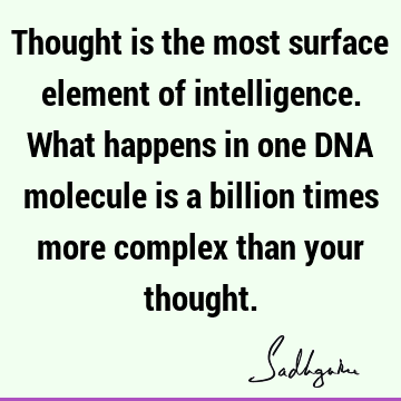 intelligence Quotes : thought, spirituality Quote