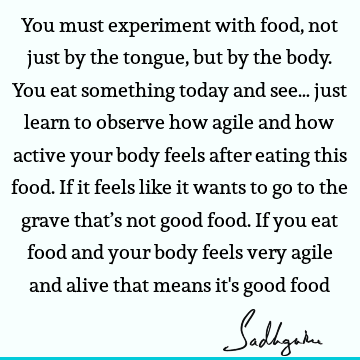 body Quotes : food Quote