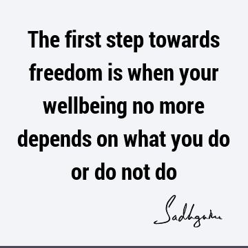 Freedom Quotes : Short, well being Quote