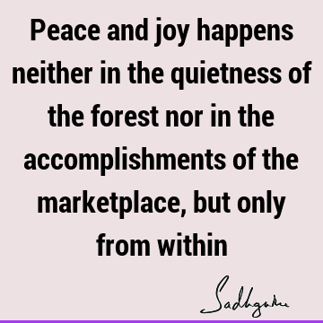 joy Quotes : Peace Quote