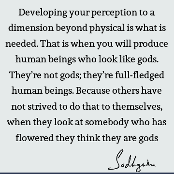 perception Quotes : spirituality, possibility Quote