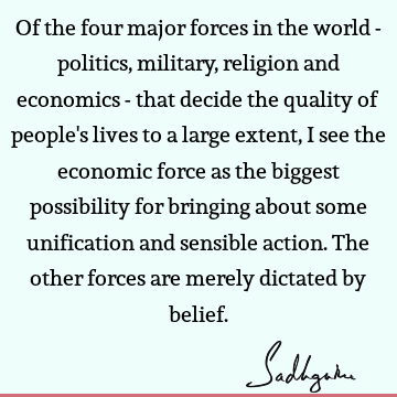 Religion Quotes : economics Quote
