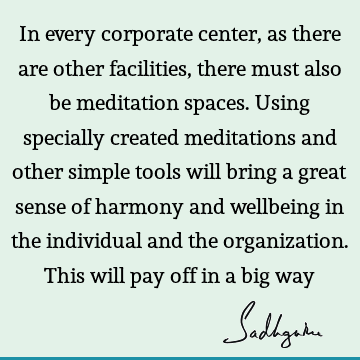 meditation Quotes : well being Quote