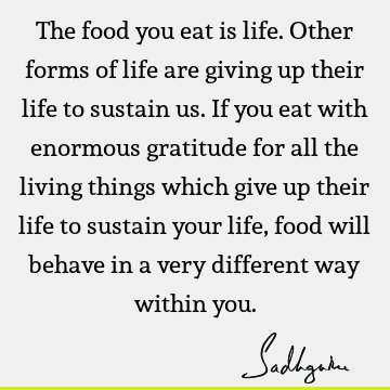 food Quotes : Life Quote