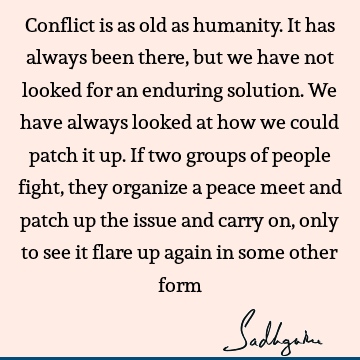 humanity Quotes : Peace, solution Quote