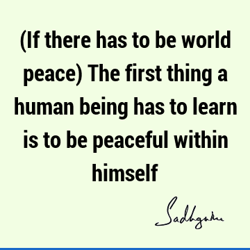 Peace Quotes : meditation Quote
